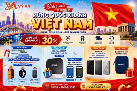 🎉 SIÊU SALE THÁNG 9 – CHÀO MỪNG QUỐC KHÁNH VIỆT NAM