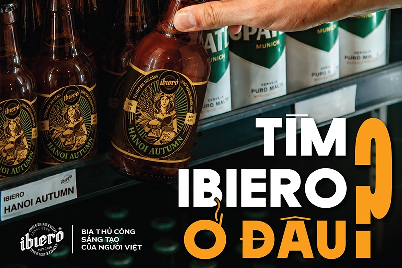 Mua bia thủ công iBiero dễ dàng tại các chuỗi siêu thị và cửa hàng tiện lợi