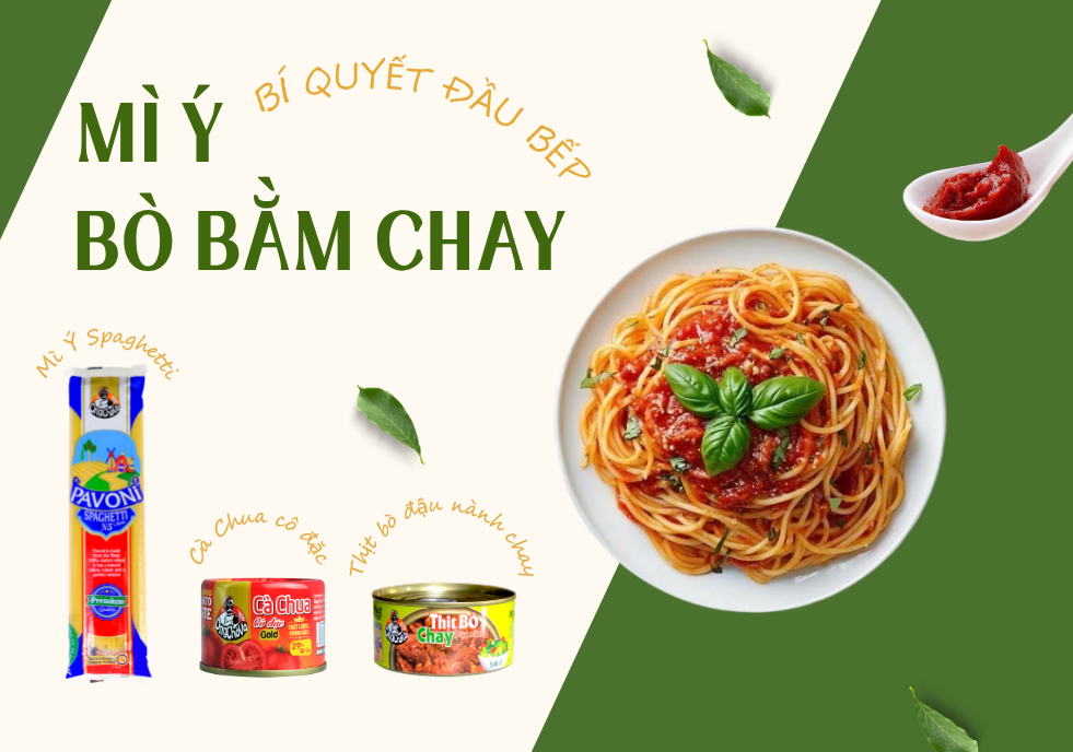 CÔNG THỨC LÀM MÌ Ý CHAY SIÊU ĐƠN GIẢN TẠI NHÀ