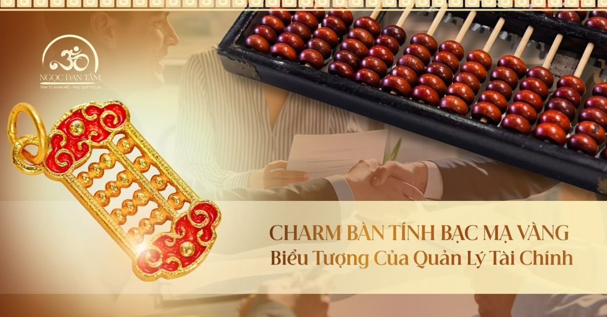 Charm Bàn Tính Bạc Mạ Vàng: Biểu Tượng Của Quản Lý Tài Chính