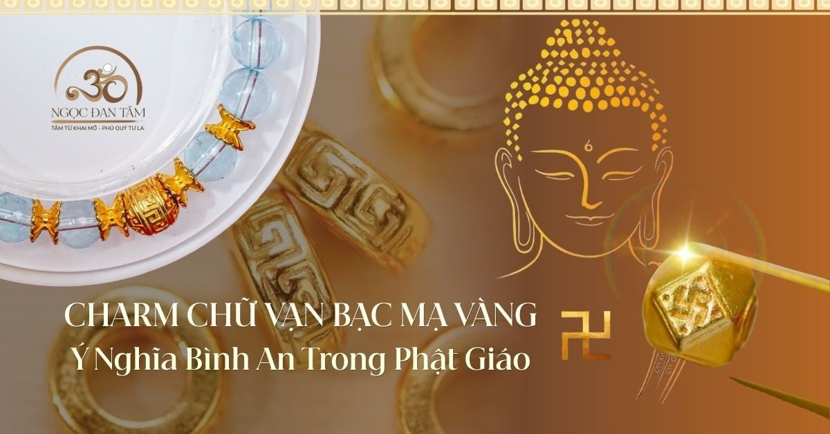 Charm Chữ Vạn Bạc Mạ Vàng: Ý Nghĩa Bình An Trong Phật Giáo