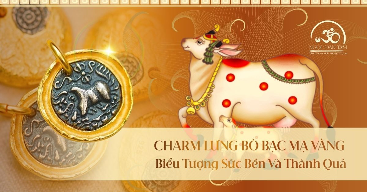 Charm Lưng Bò Bạc Mạ Vàng: Biểu Tượng Sức Bền Và Thành Quả