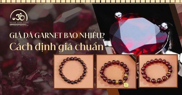 Giá đá Ngọc Hồng Lựu Garnet tự nhiên hiện nay là bao nhiêu?