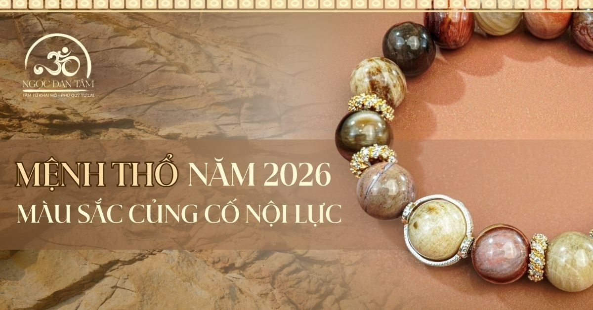 Mệnh Thổ - Màu và đá giúp củng cố nội lực, vững vàng suốt năm 2026