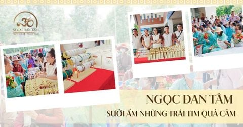 Ngọc Đan Tâm trao gửi vòng tay tại chương trình Trái Tim Quả Cảm