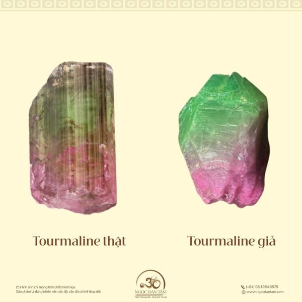 Cách phân biệt tourmaline thật giả