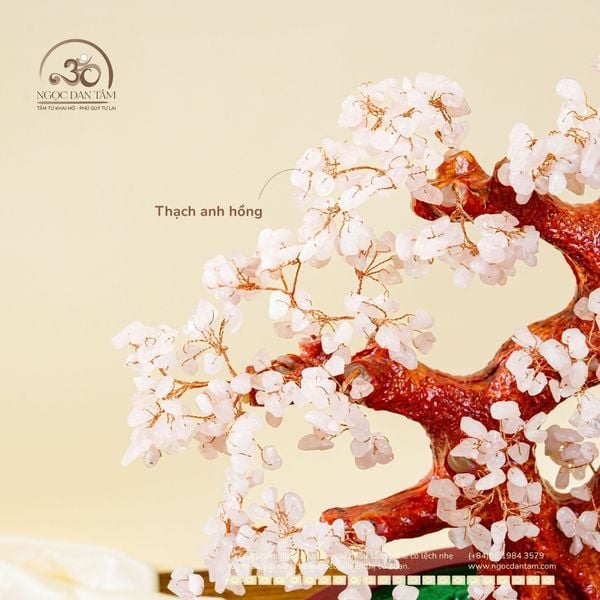 Cây Tài Lộc Thạch Anh Hồng
