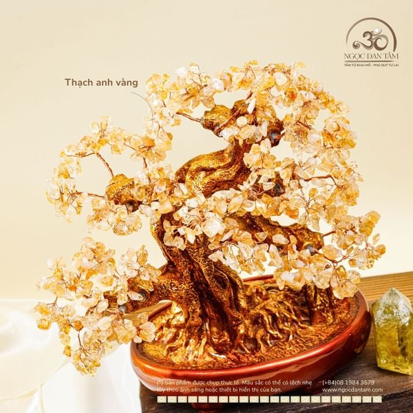 Cây Tài Lộc Thạch Anh Vàng