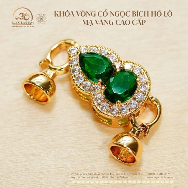 Charm Hồ Lô Bạc Mạ Vàng