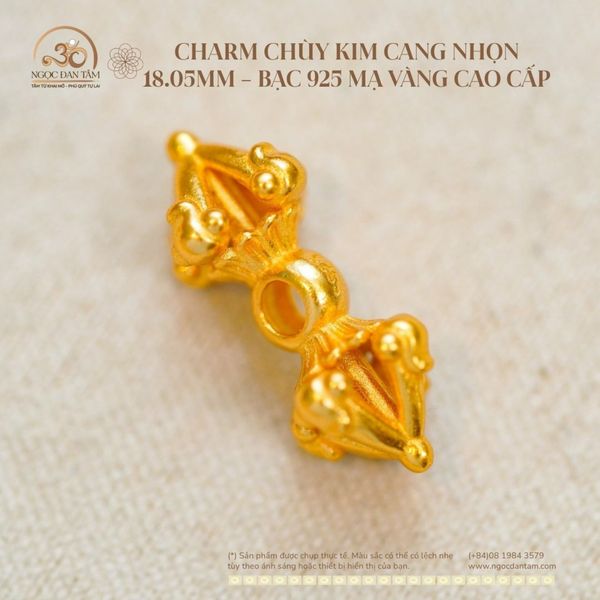 Charm Pháp Khí Bạc Mạ Vàng