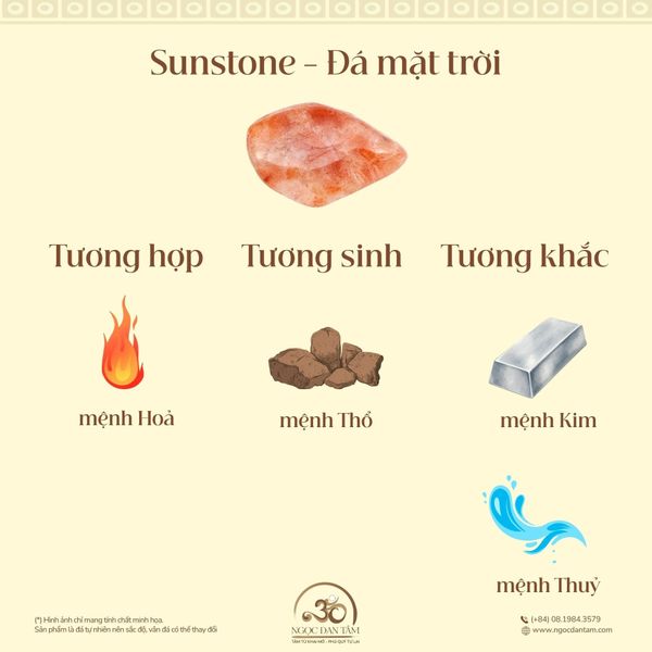 Đá mặt trời hợp mệnh nào