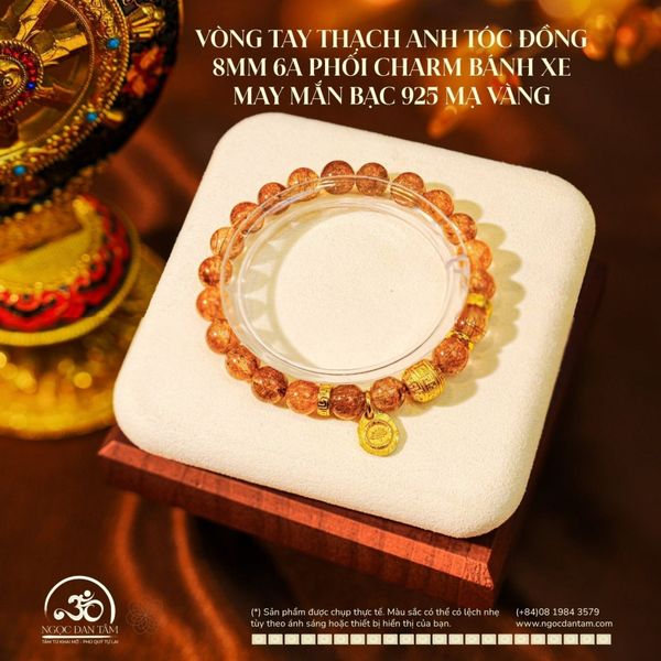 Charm lu thống bạc mạ vàng