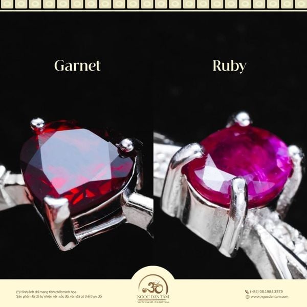 Sự khác biệt giữa garnet và ruby