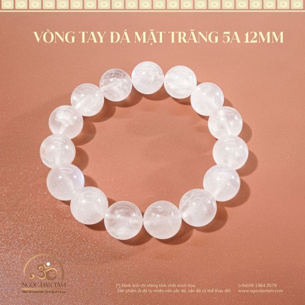 Vòng Tay Đá mặt trăng 5A 12mm