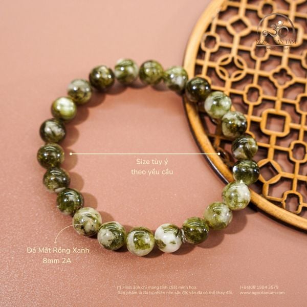 Vòng Tay Mắt Rồng Xanh