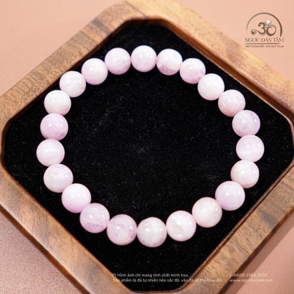 vòng tay đá kunzite
