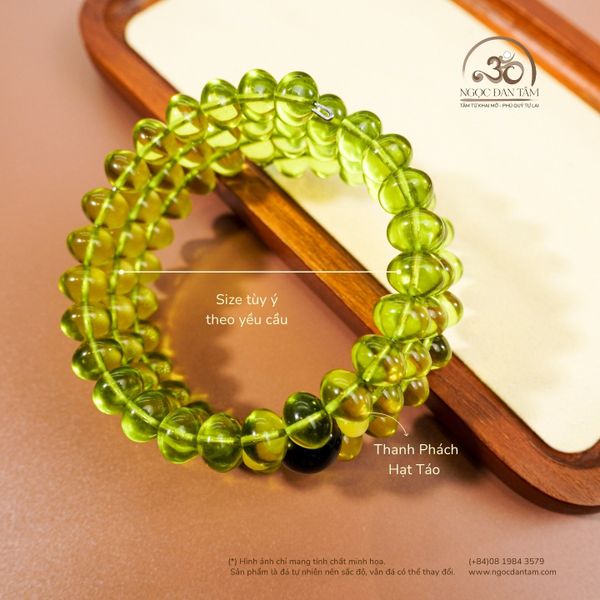 Vòng Tay Thanh Phách Hạt Táo Quấn 3 Vòng