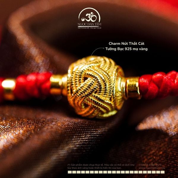 Vòng Tay Thắt Dây Charm Nút Thắt Cát Tường