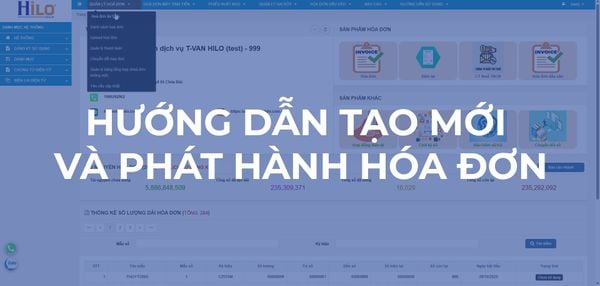 Hướng dẫn tạo mới và phát hành hóa đơn