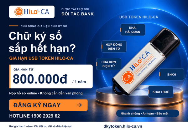 HILO GROUP TRIỂN KHAI ƯU ĐÃI GIA HẠN CHỮ KÝ SỐ HILO-CA CHỈ TỪ 800.000 ĐỒNG