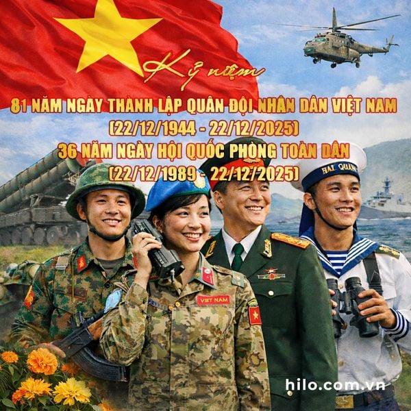 Hilo chúc mừng 81 năm Ngày thành lập quân đội nhân dân Việt Nam (22/12/1944 - 22/12/2025)