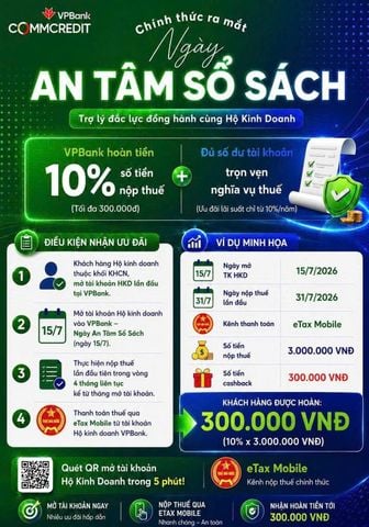 MỞ TÀI KHOẢN HỘ KINH DOANH VPBANK – NHẬN ƯU ĐÃI LÊN ĐẾN 2 TRIỆU ĐỒNG CÙNG HILO