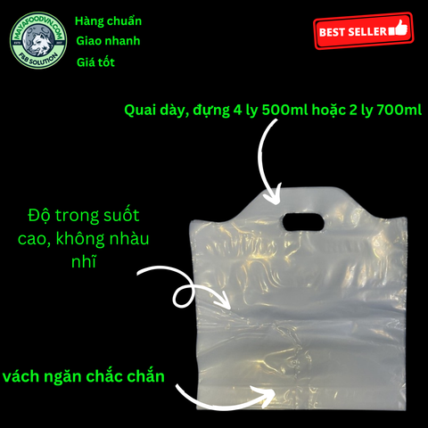 Túi đựng ly trà sữa: chọn đúng loại cho 1, 2, 6 ly để không đổ dọc đường (2026)