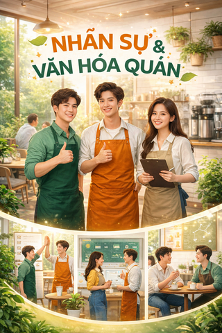 NHÂN SỰ & VĂN HÓA QUÁN: CÁCH XÂY ĐỘI NGŨ ỔN ĐỊNH – KHÁCH QUAY LẠI LIÊN TỤC