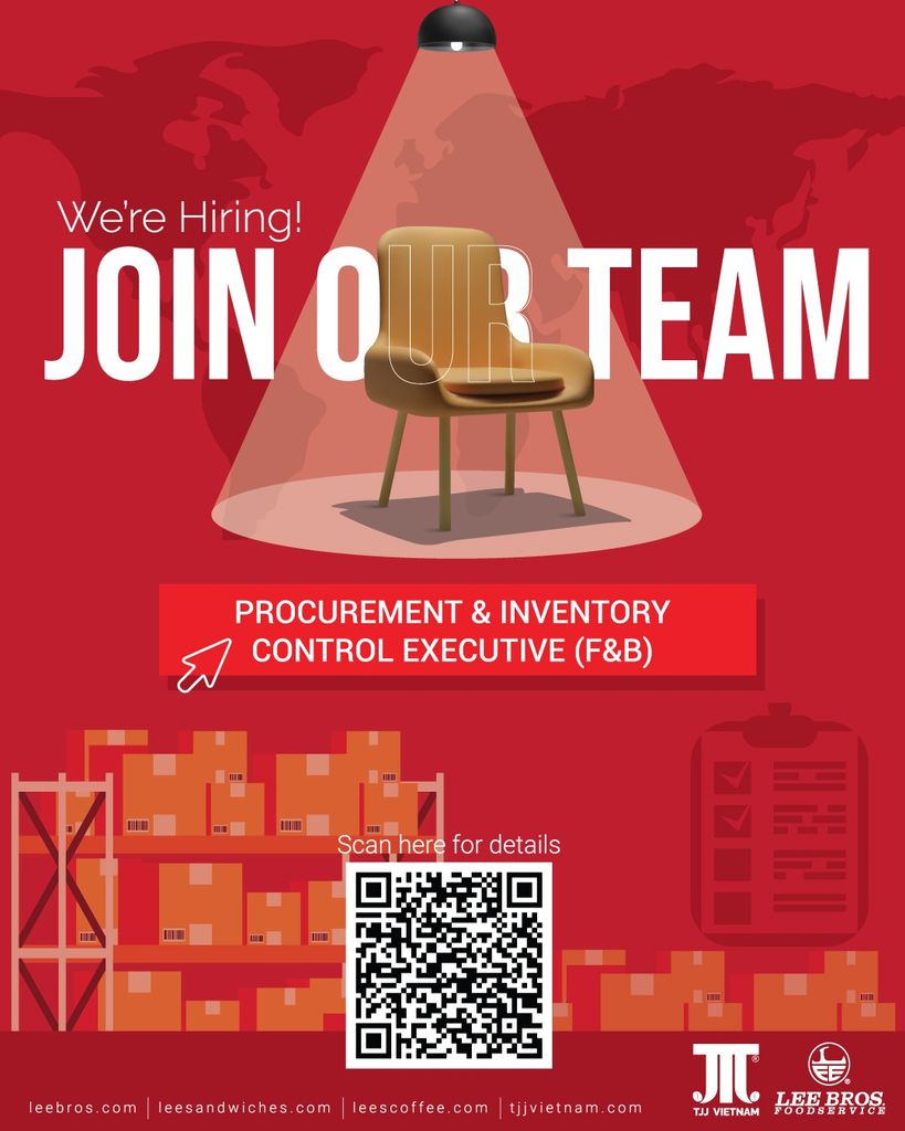 Hiring Employees - Procurement & Inventory Control Executive (F&B)