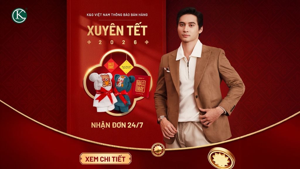 K&G Việt Nam thông báo lịch bán hàng Tết Bính Ngọ 2026