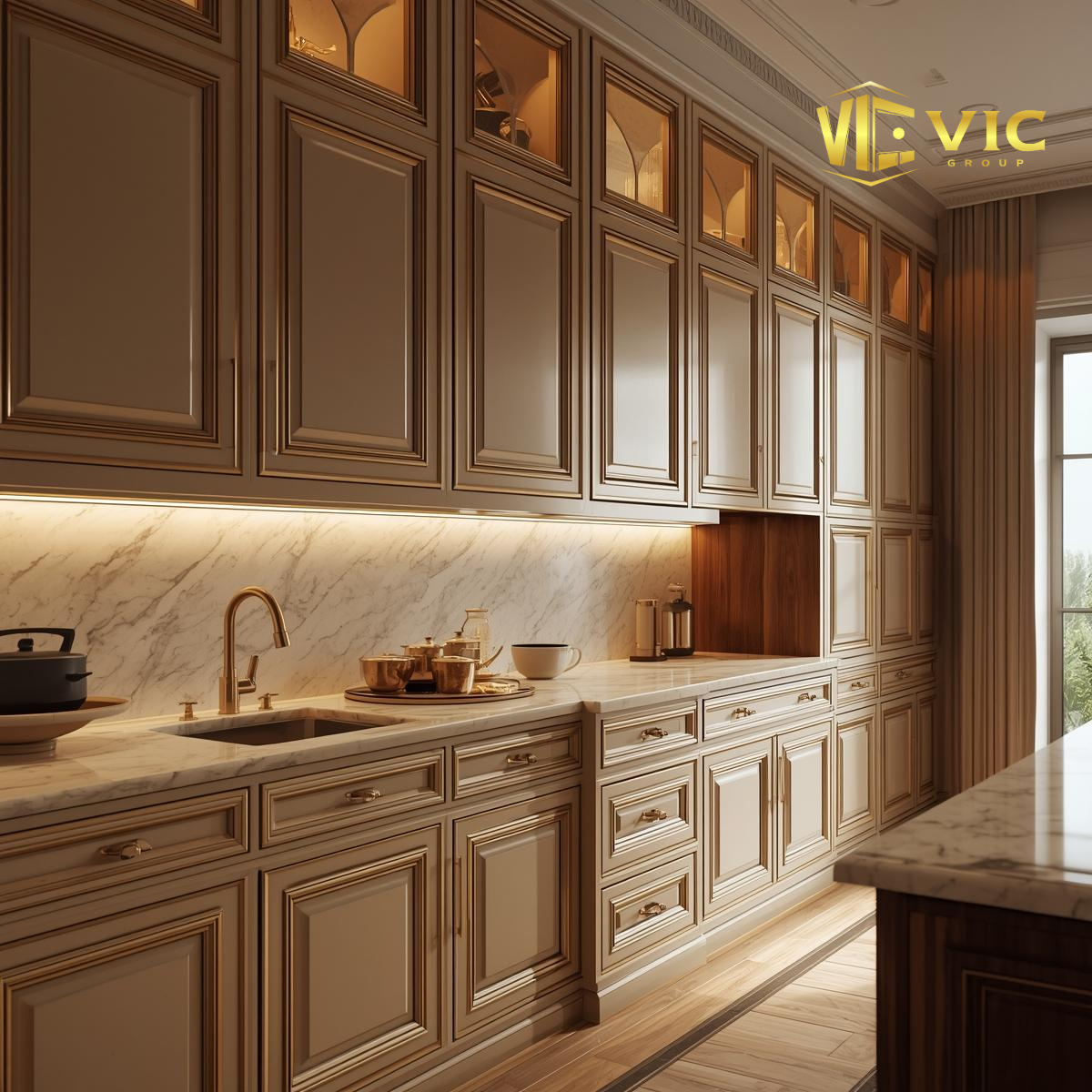 Luxury Inset Cabinets by VIC Cabinet Vietnam – Craftsmanship