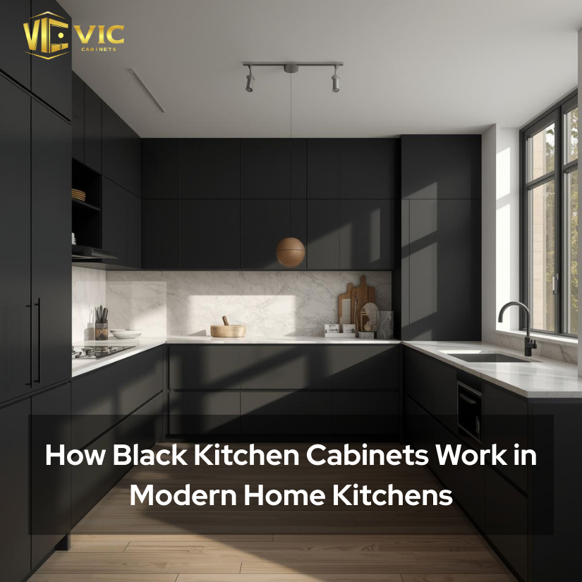 How Black Kitchen Cabinets Work in Modern Home Kitchens