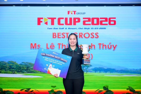Nữ golfer Lê Thị Thanh Thúy vô địch F.I.T CUP 2026 với vòng đấu 73 gậy
