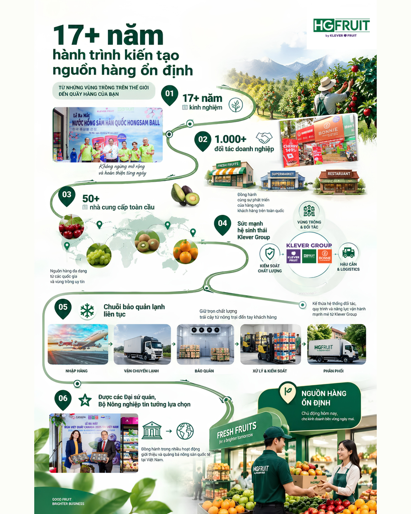 Nguồn Hàng Trái Cây Nhập Khẩu Ổn Định Cho Doanh Nghiệp
