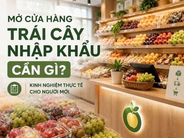 Mở Cửa Hàng Trái Cây Nhập Khẩu Cần Gì? Kinh Nghiệm Thực Tế Cho Người Mới Bắt Đầu