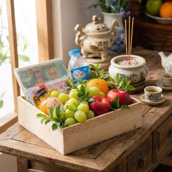 mâm lễ 5/5 đơn giản dễ làm