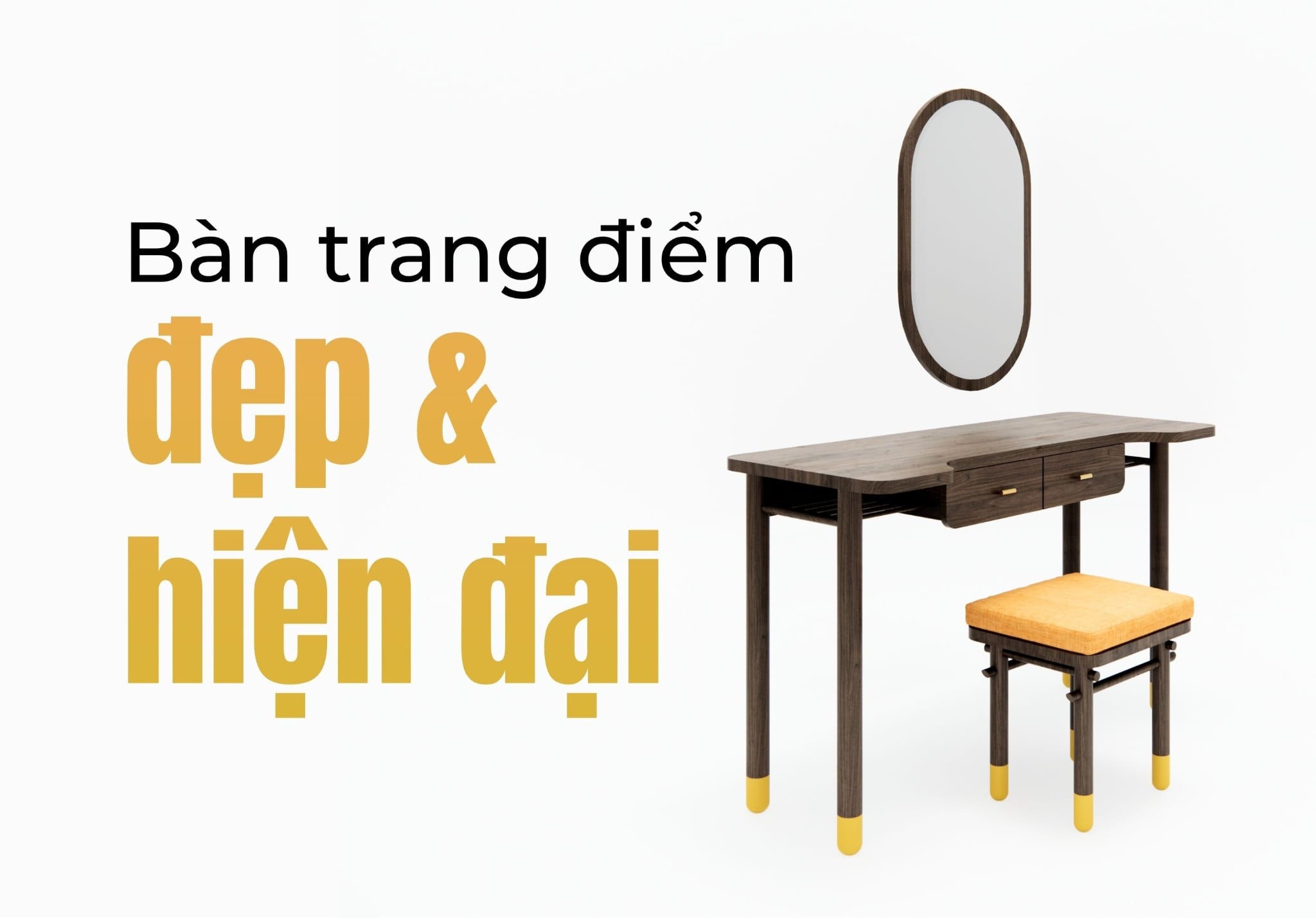 Các loại bàn trang điểm đẹp và hiện đại