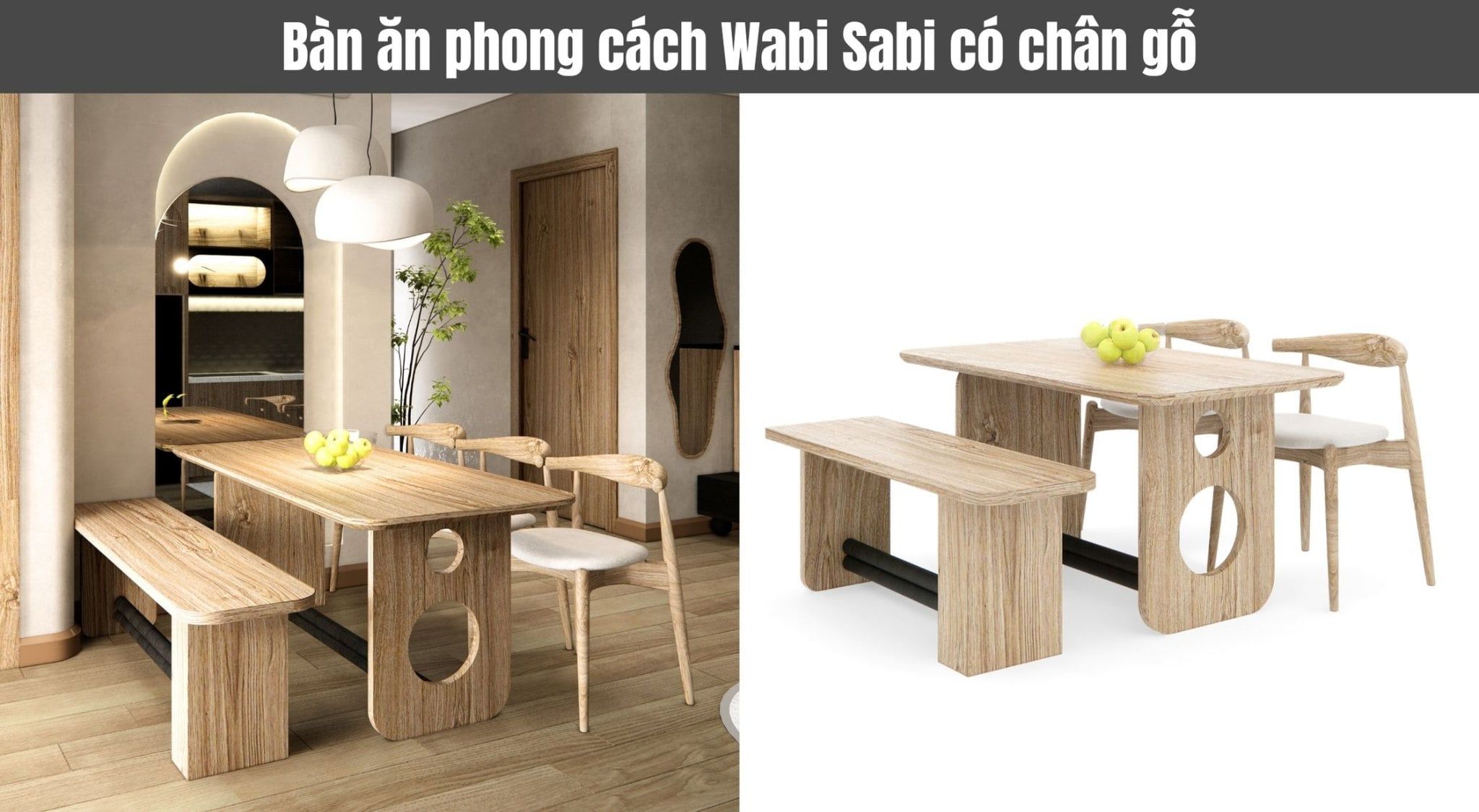 Nên chọn bàn ăn chân gỗ hay chân sắt