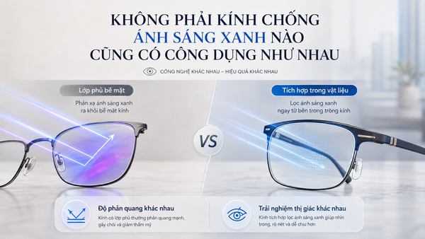 So sánh các yếu tố khi chọn kính chống ánh sáng xanh