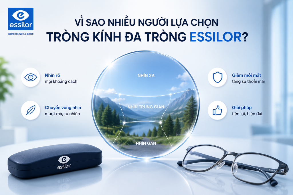 Vì sao nhiều người lựa chọn tròng kính đa tròng Essilor?