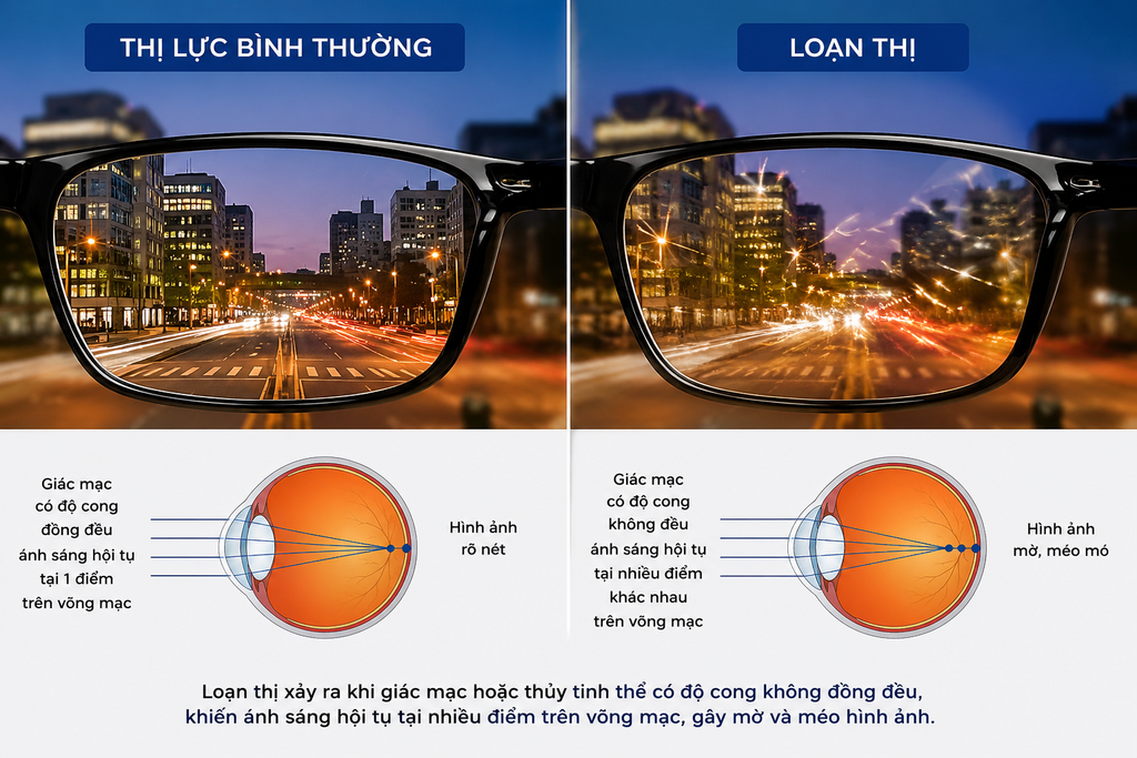 Nguyên nhân dẫn tới loạn thị