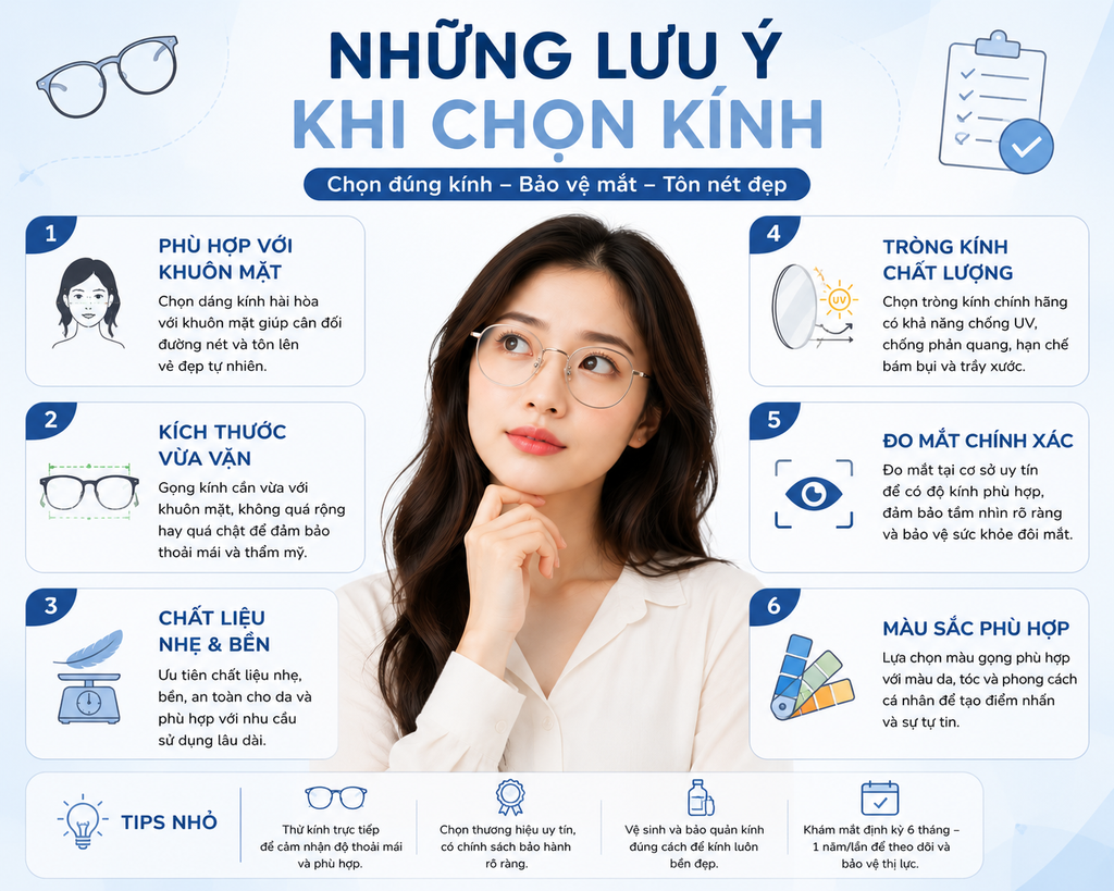 Những lưu ý khi chọn kính