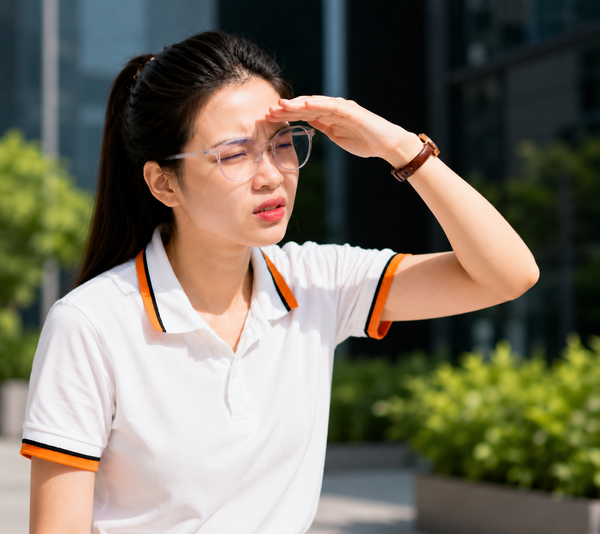 Thói quen 4: Không đeo kính chống tia UV khi ra ngoài