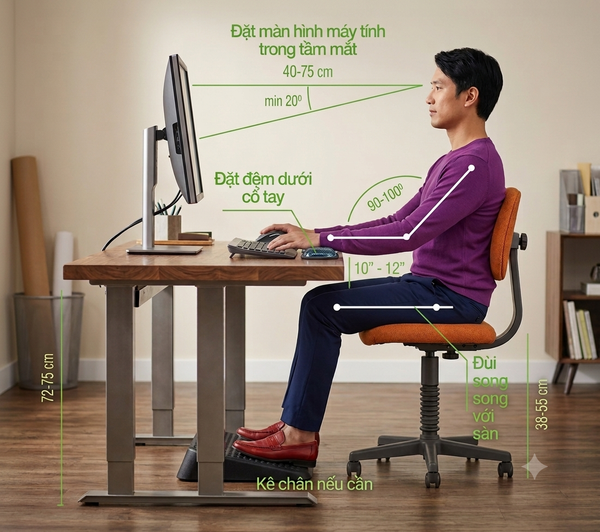 Setup không gian làm việc chuẩn quy tắc vàng