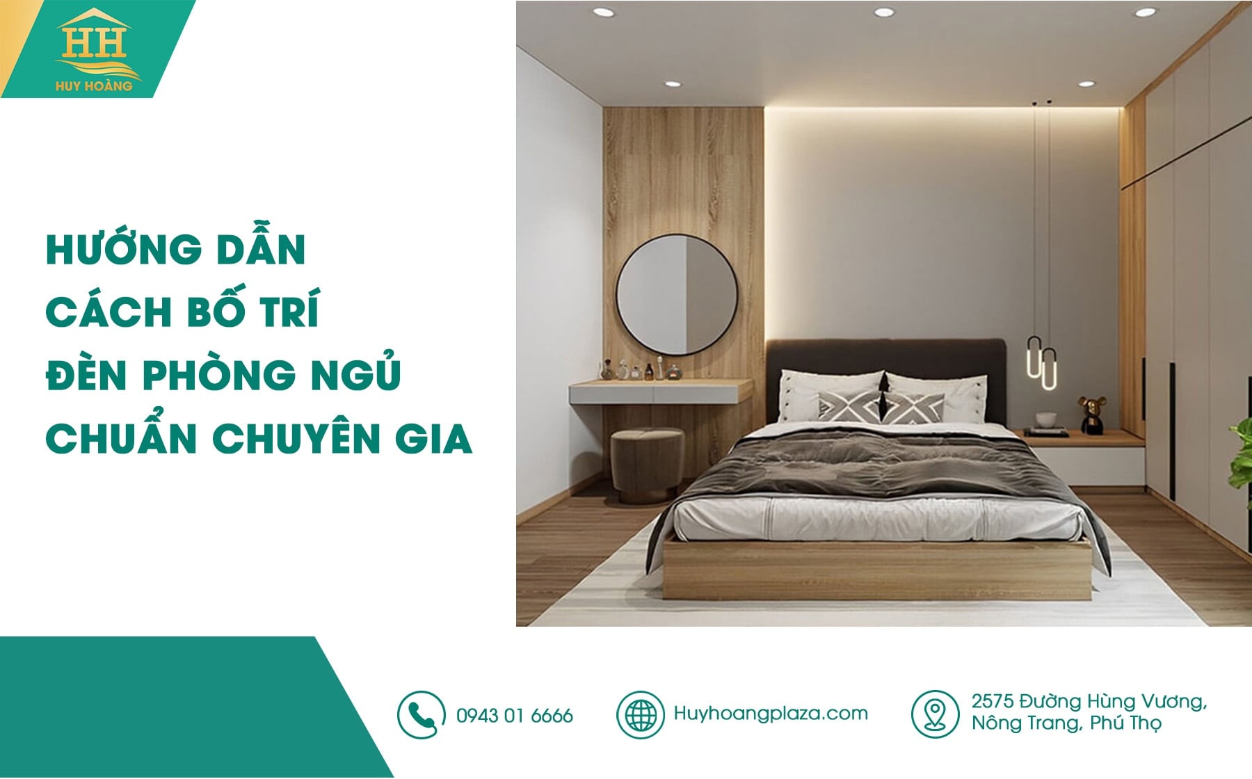 Hướng dẫn cách bố trí đèn phòng ngủ chuẩn chuyên gia