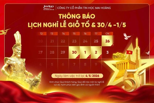 THÔNG BÁO LỊCH NGHỈ LỄ