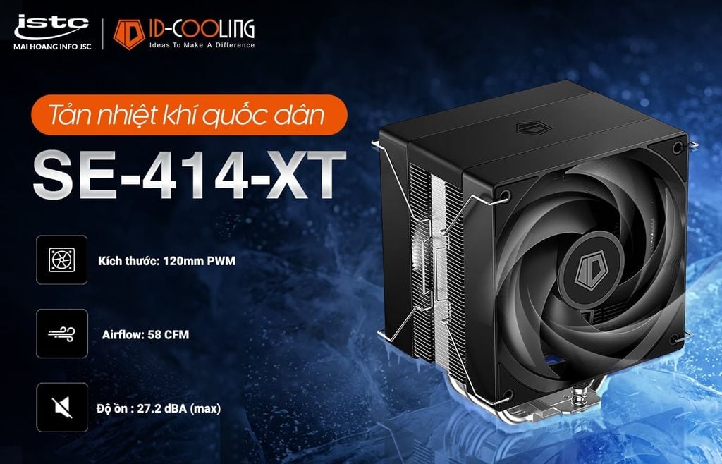 ID-COOLING SE 414 XT “Tản Nhiệt Quốc Dân” Cho Mọi Cấu Hình Gaming Phổ Thông