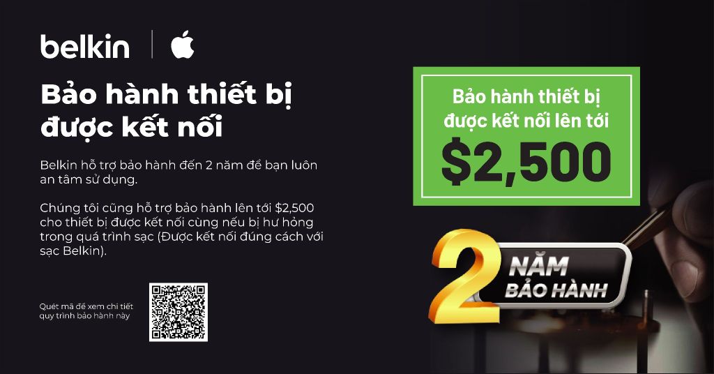 Bảo hành thiết bị được kết nối Belkin (NA)