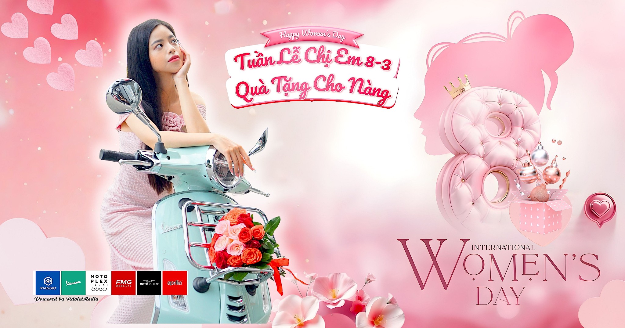 Vespa-Piaggio FMG | Motoplex Hanoi Khuyến Mại Ngày Quốc Tế Phụ Nữ 8-3