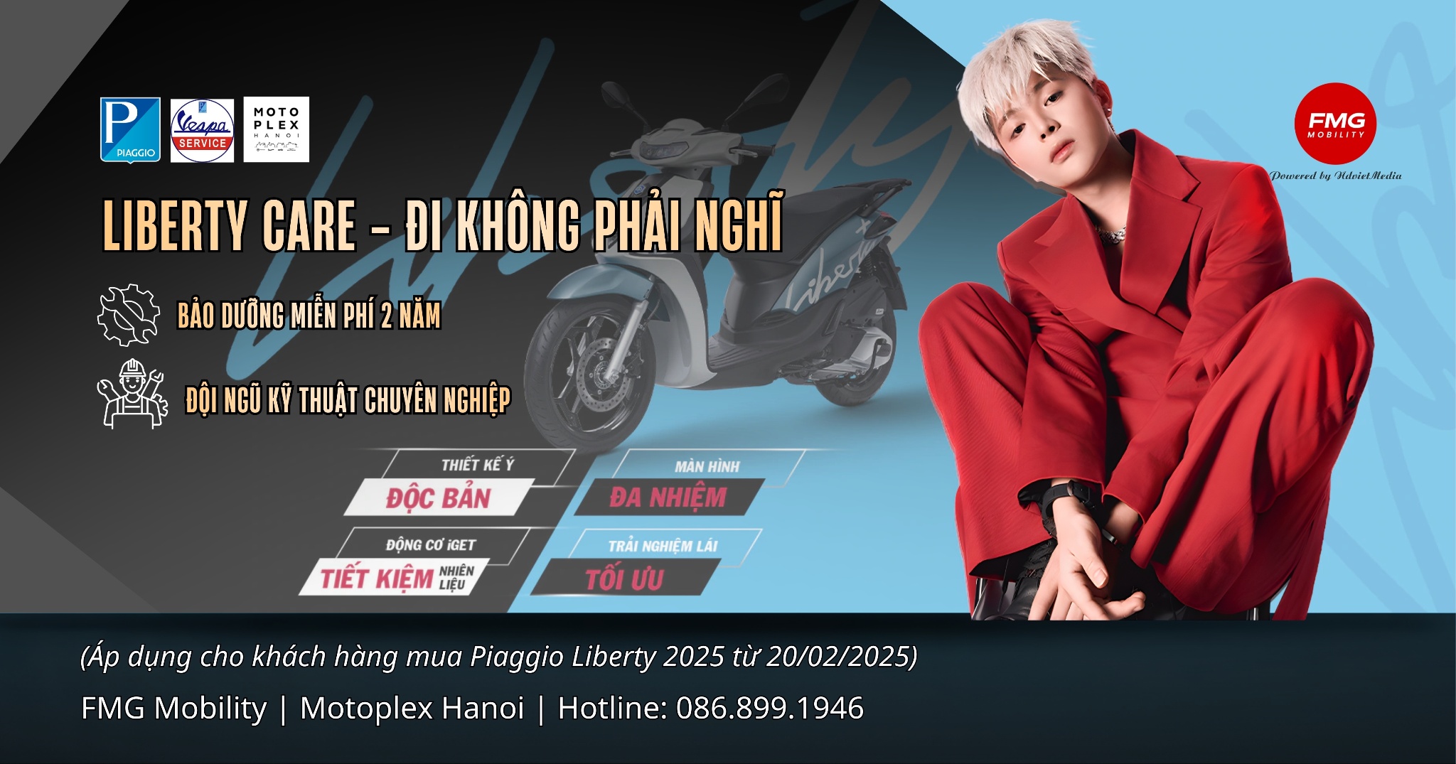 Liberty Care - Đi Không Phải Nghĩ.  Bảo Dưỡng Miễn Phí 2 Năm